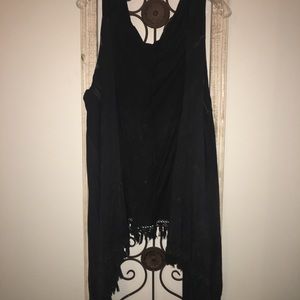 Fringe bottom vest